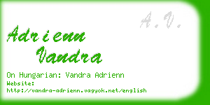 adrienn vandra business card